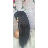 Straight Natural Black Lace Frontal Wig - Jubilee Boutique