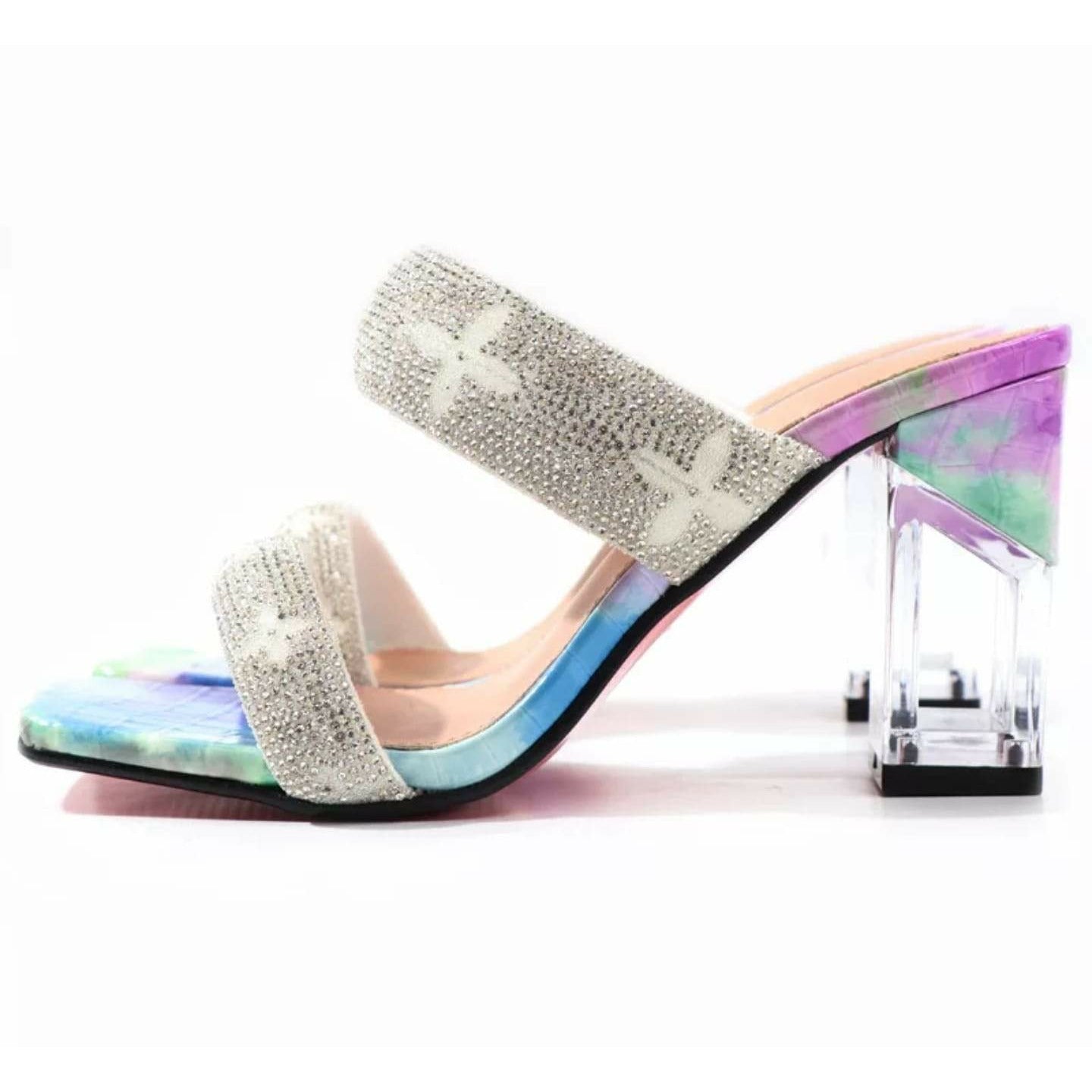 Rhinestone Crystal Heels - Jubilee Boutique