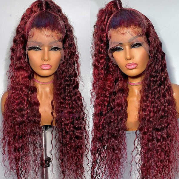 99J Deep Wave Frontal Wig - Jubilee Boutique