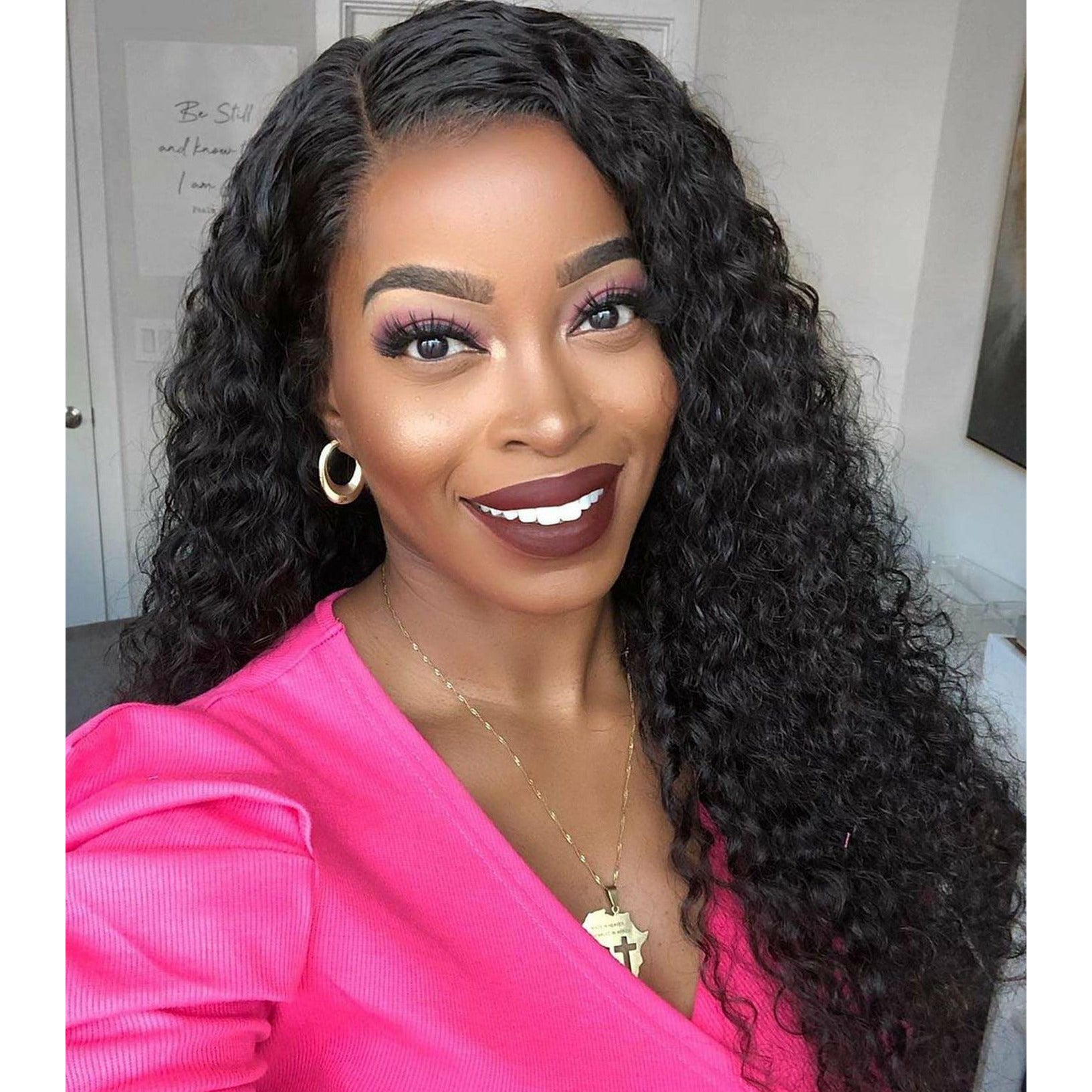 Water Wave Natural Black Wig - Jubilee Boutique