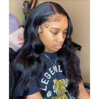 Straight Natural Black Lace Frontal Wig - Jubilee Boutique